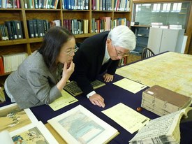 2012 Mr Takai's visit at EAL to access a Japanese rare book collection