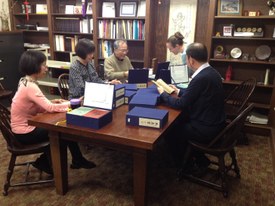 2015 Prof. Bell Yung (emeritus, University of Pittsburgh) visits EAL to consult about Mu Yu Shu & Cantonese opera