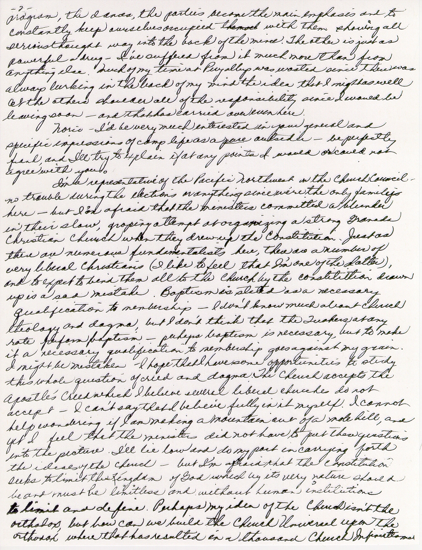 Page 3, Letter from Kenji Okuda to Norio Higano dated November 7, 1942