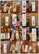 DIY Cherry Blossom Bookmark Marking