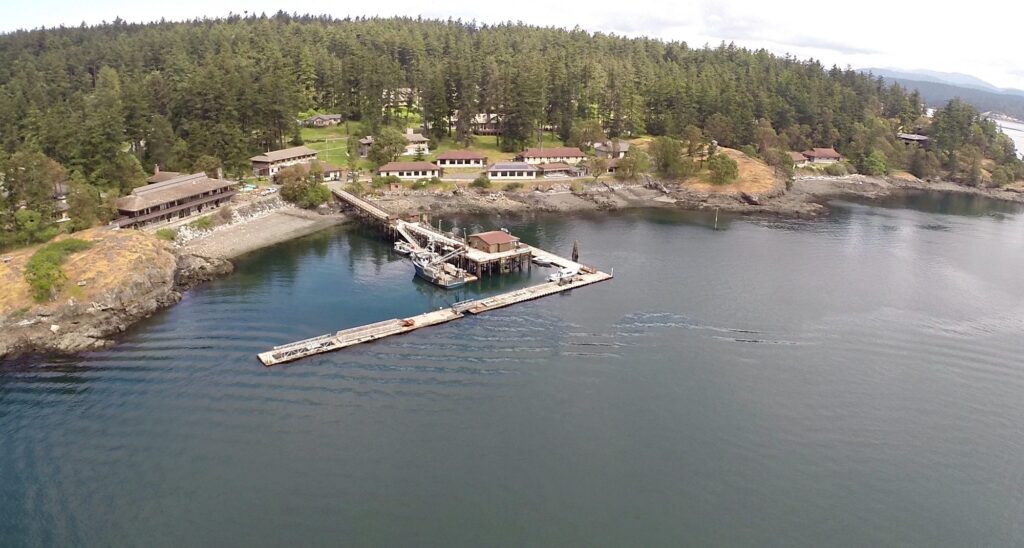 Aerial view of Friday Harbor Labs