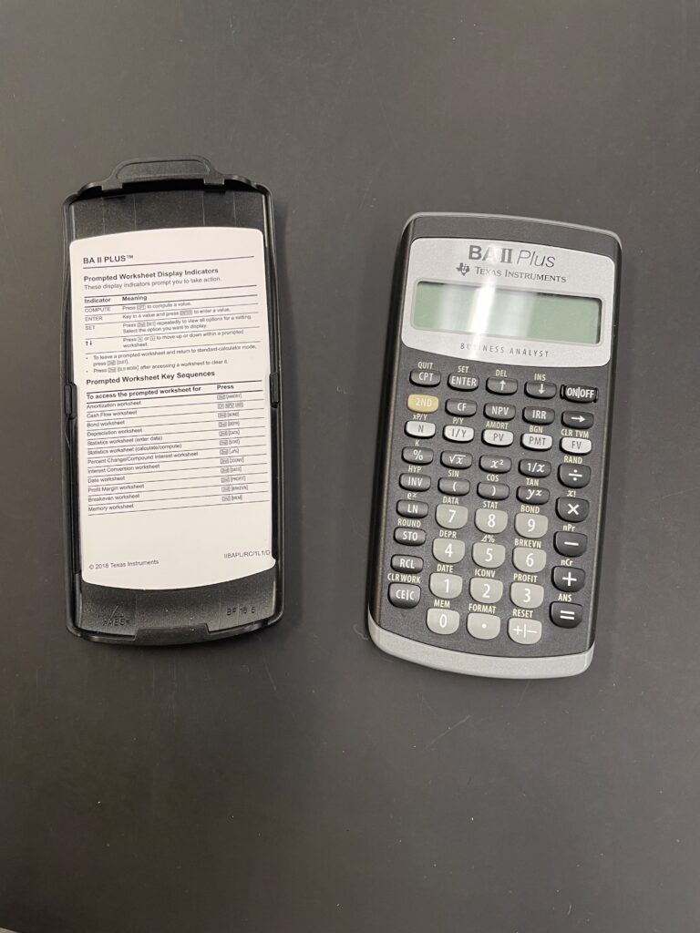 Texas Instruments BA II Plus calculator