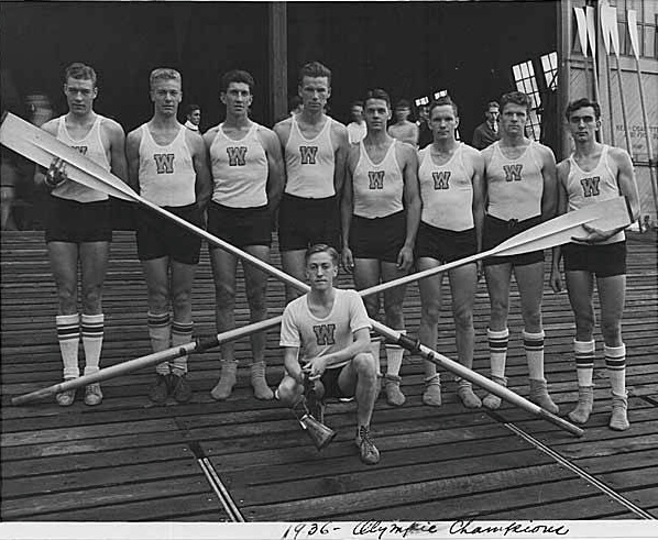 Photo of the 1936 UW Olympic Mens Rowing Team