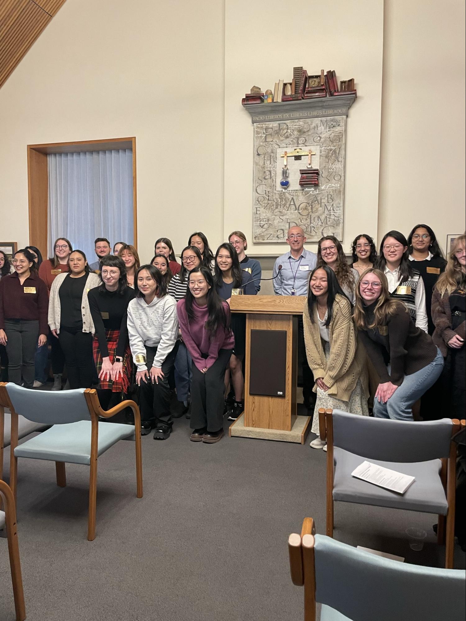 Group of scholarship recipients posing together