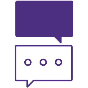 Chat speech bubbles