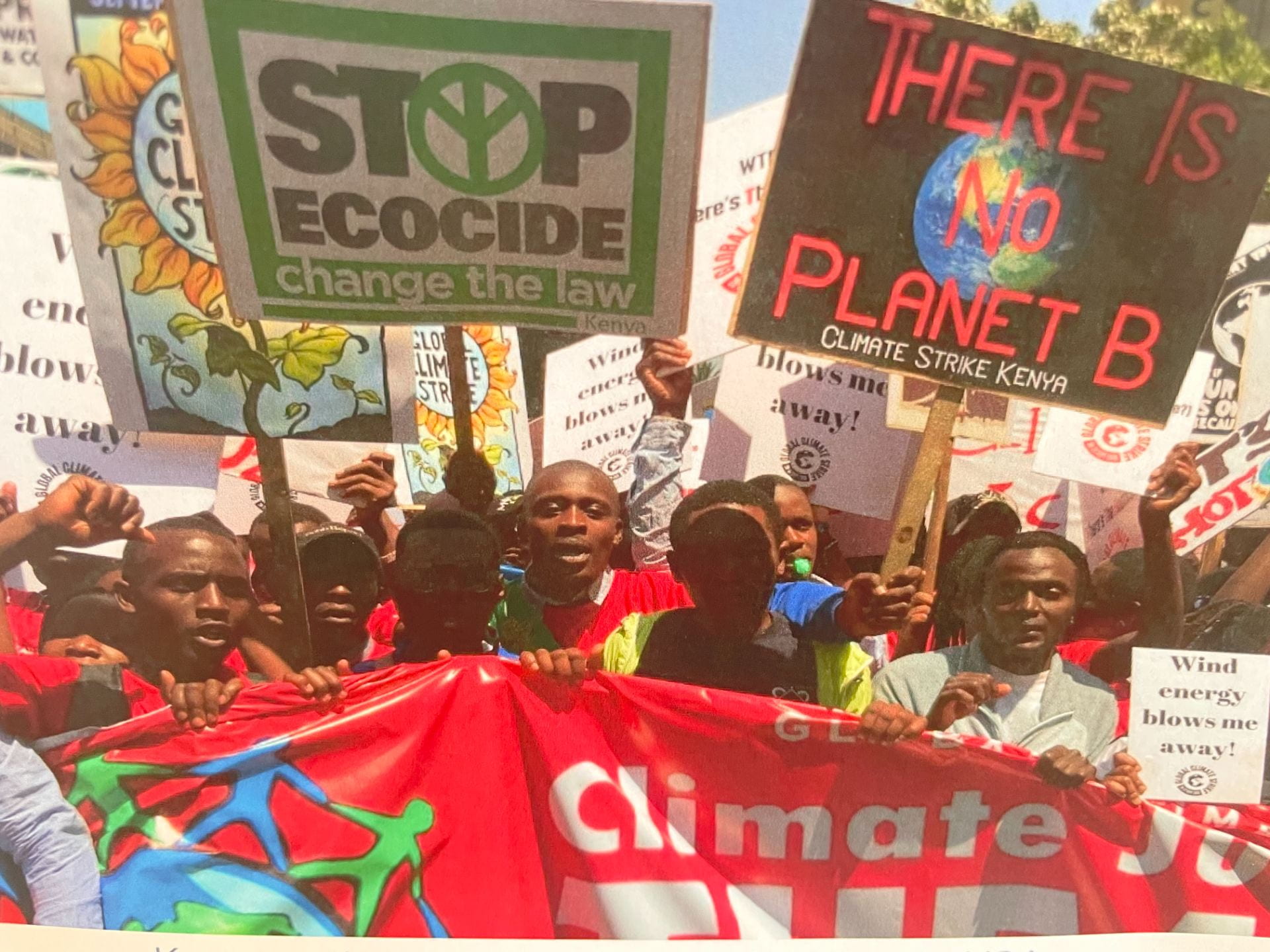 photo of climate protestors