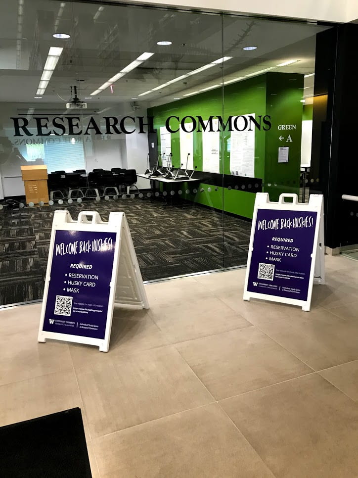 photo of outside of the research commons