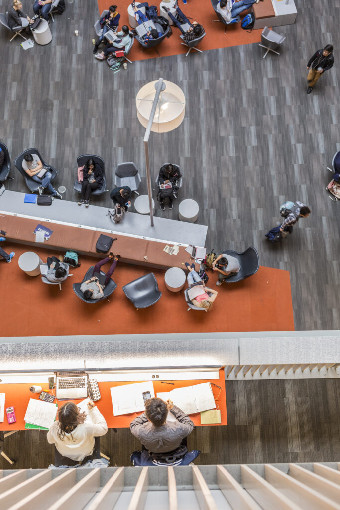 Odegaard Library overhead view