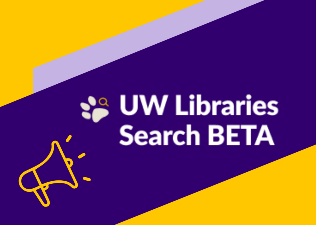 UW Libraries Search BETA graphic