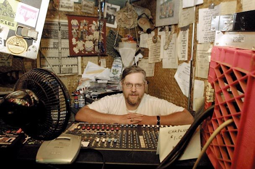 Alt text photo: Jim Anderson @ the Croc's board.