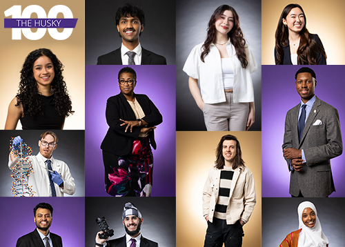 Image: Husky 100 student photos