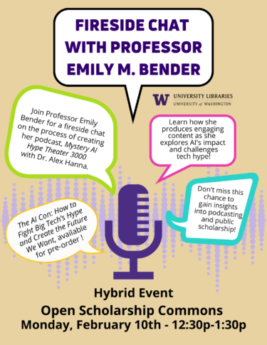 Fireside Chat with Professor Emily Bender - poster