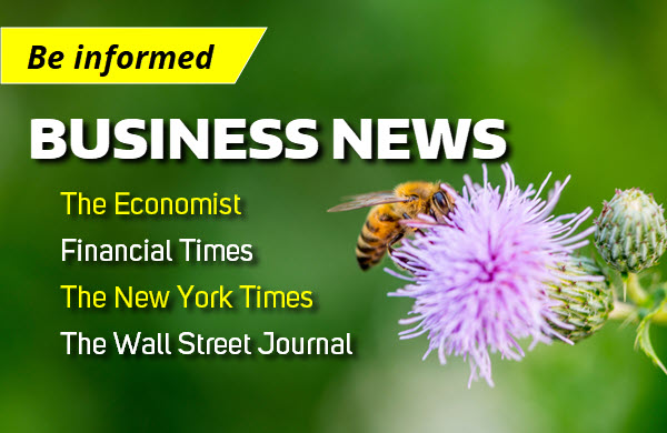 Business news with bee image for image carousel 