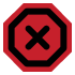 red X symbol